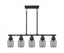 Innovations Lighting 472-5I-TBK-G472-6SM - Somers - 5 Light - 43 inch - Textured Black - Linear Pendant