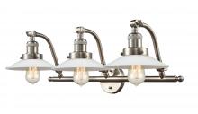 Innovations Lighting 515-3W-SN-G1 - Halophane - 3 Light - 28 inch - Brushed Satin Nickel - Bath Vanity Light