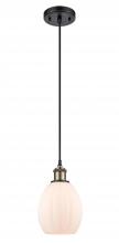 Innovations Lighting 516-1P-BAB-G81-LED - Eaton - 1 Light - 6 inch - Black Antique Brass - Cord hung - Mini Pendant