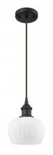 Innovations Lighting 516-1P-OB-G91 - Fenton - 1 Light - 7 inch - Oil Rubbed Bronze - Cord hung - Mini Pendant