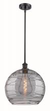 Innovations Lighting 516-1S-OB-G1213-14SM - Athens Deco Swirl - 1 Light - 14 inch - Oil Rubbed Bronze - Pendant