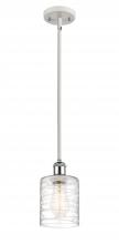 Innovations Lighting 516-1S-WPC-G1113 - Cobbleskill - 1 Light - 5 inch - White Polished Chrome - Mini Pendant