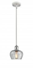 Innovations Lighting 516-1S-WPC-G92 - Fenton - 1 Light - 7 inch - White Polished Chrome - Mini Pendant