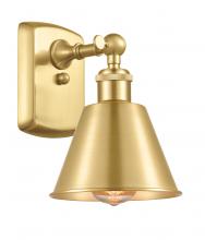 Innovations Lighting 516-1W-SG-M8 - Smithfield - 1 Light - 7 inch - Satin Gold - Sconce