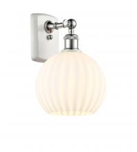 Innovations Lighting 516-1W-WPC-G1217-8WV - White Venetian - 1 Light - 8 inch - White Polished Chrome - Sconce