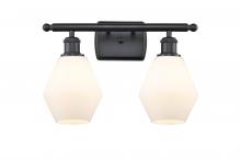 Innovations Lighting 516-2W-BK-G651-6 - Cindyrella - 2 Light - 16 inch - Matte Black - Bath Vanity Light