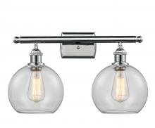 Innovations Lighting 516-2W-PC-G122C-8CL - Athens - 2 Light - 18 inch - Polished Chrome - Bath Vanity Light