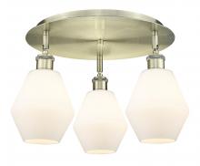 Innovations Lighting 516-3C-AB-G651-6 - Cindyrella - 3 Light - 18 inch - Antique Brass - Flush Mount