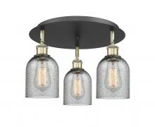 Innovations Lighting 516-3C-BAB-G257 - Caledonia - 3 Light - 17 inch - Black Antique Brass - Flush Mount