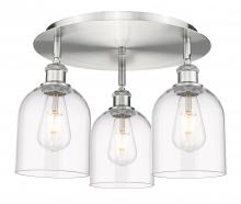 Innovations Lighting 516-3C-SN-G558-6CL - Bella - 3 Light - 17 inch - Satin Nickel - Flush Mount