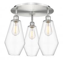 Innovations Lighting 516-3C-SN-G652-7 - Cindyrella - 3 Light - 19 inch - Satin Nickel - Flush Mount