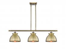  516-3I-AB-M14-AB - Adirondack - 3 Light - 36 inch - Antique Brass - Cord hung - Island Light