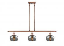 Innovations Lighting 516-3I-AC-G93 - Fenton - 3 Light - 36 inch - Antique Copper - Cord hung - Island Light