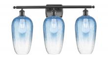 Innovations Lighting 516-3W-OB-G484-7SB - Brookhaven Flute - 3 Light - 27 inch - Oil Rubbed Bronze - Bath Vanity Light