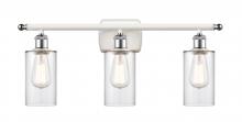 Innovations Lighting 516-3W-WPC-G802 - Clymer - 3 Light - 24 inch - White Polished Chrome - Bath Vanity Light