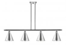 Innovations Lighting 516-4I-PC-MBC-8-PC - Berkshire - 4 Light - 48 inch - Polished Chrome - Cord hung - Island Light