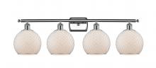 Innovations Lighting 516-4W-PC-G121-8CSN - Farmhouse Chicken Wire - 4 Light - 38 inch - Polished Chrome - Bath Vanity Light