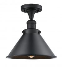 Innovations Lighting 517-1CH-BK-M10-BK - Briarcliff - 1 Light - 10 inch - Matte Black - Semi-Flush Mount