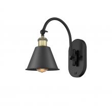 Innovations Lighting 518-1W-BAB-M8 - Smithfield - 1 Light - 7 inch - Black Antique Brass - Sconce