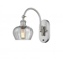 Innovations Lighting 518-1W-SN-G92 - Fenton - 1 Light - 7 inch - Brushed Satin Nickel - Sconce