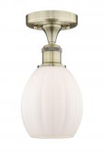 Innovations Lighting 616-1F-AB-G81 - Eaton - 1 Light - 6 inch - Antique Brass - Semi-Flush Mount