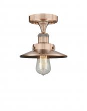 Innovations Lighting 616-1F-AC-M3-AC - Edison - 1 Light - 8 inch - Antique Copper - Semi-Flush Mount