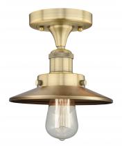 Innovations Lighting 616-1F-BB-M4-BB - Edison - 1 Light - 8 inch - Brushed Brass - Semi-Flush Mount