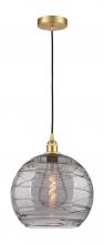 Innovations Lighting 616-1P-SG-G1213-14SM - Athens Deco Swirl - 1 Light - 14 inch - Satin Gold - Cord hung - Pendant