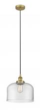 Innovations Lighting 616-1PH-BB-G72-L - Bell - 1 Light - 12 inch - Brushed Brass - Cord hung - Mini Pendant