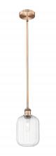 Innovations Lighting 616-1S-AC-G460-7CL - Preston Cylinder - 1 Light - 7 inch - Antique Copper - Stem hung - Mini Pendant