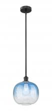 Innovations Lighting 616-1S-BK-G481-10SB - Brookhaven Sphere - 1 Light - 11 inch - Matte Black - Stem hung - Mini Pendant