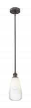 Innovations Lighting 616-1S-OB-G480-6OP - Brookhaven Almond - 1 Light - 6 inch - Oil Rubbed Bronze - Stem hung - Mini Pendant