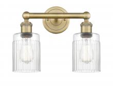 Innovations Lighting 616-2W-BB-G342 - Hadley - 2 Light - 14 inch - Brushed Brass - Bath Vanity Light