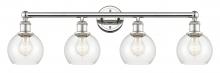 Innovations Lighting 616-4W-PN-G122-6 - Athens - 4 Light - 33 inch - Polished Nickel - Bath Vanity Light