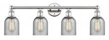 Innovations Lighting 616-4W-PN-G257 - Caledonia - 4 Light - 32 inch - Polished Nickel - Bath Vanity Light