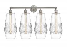 Innovations Lighting 616-4W-SN-G682-7 - Windham - 4 Light - 34 inch - Satin Nickel - Bath Vanity Light