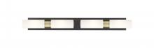 Innovations Lighting 617S-4W-BAB-G617-8WH - Boreas - 4 Light - 39 inch - Black Antique Brass - Bath Vanity Light