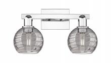 Innovations Lighting 716-2W-PC-G1213-6SM - Athens Deco Swirl - 2 Light - 16 inch - Polished Chrome - Bath Vanity Light