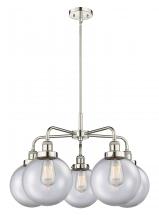 Innovations Lighting 916-5CR-PN-G202-8 - Whitney - 5 Light - 27 inch - Polished Nickel - Chandelier