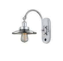 Innovations Lighting 918-1W-PC-M7 - Railroad - 1 Light - 8 inch - Polished Chrome - Sconce