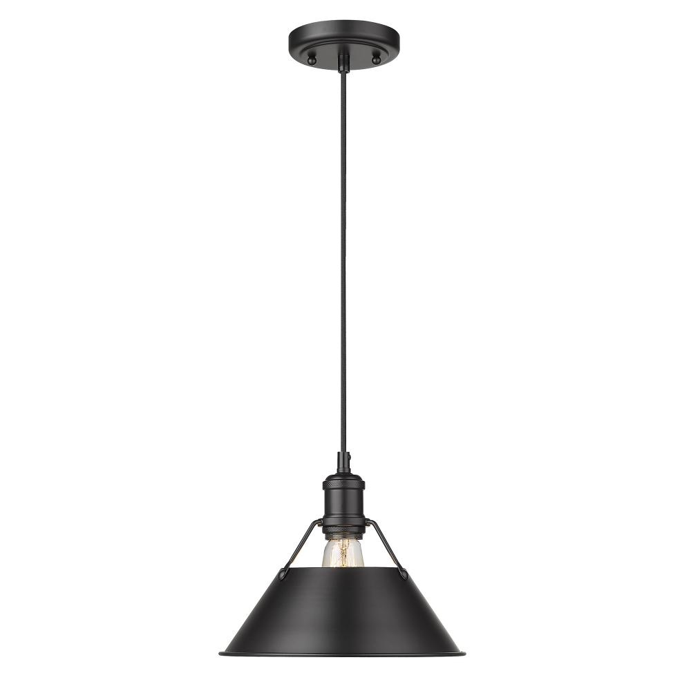 Orwell 10" Wide Medium Pendant in Matte Black