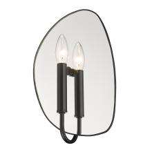 Golden 1142-1W BLK - Tessa 1 Light Wall Sconce in Matte Black