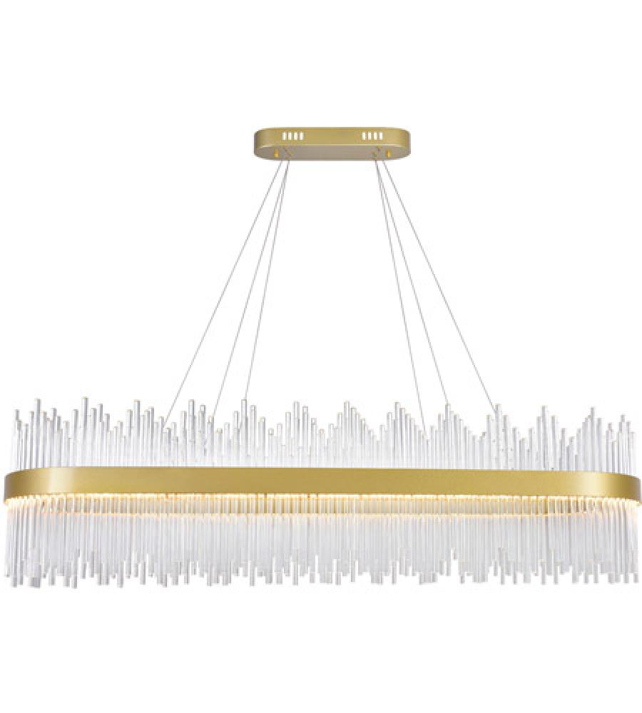 Genevieve LED Chandelier With Medallion Gold Finish