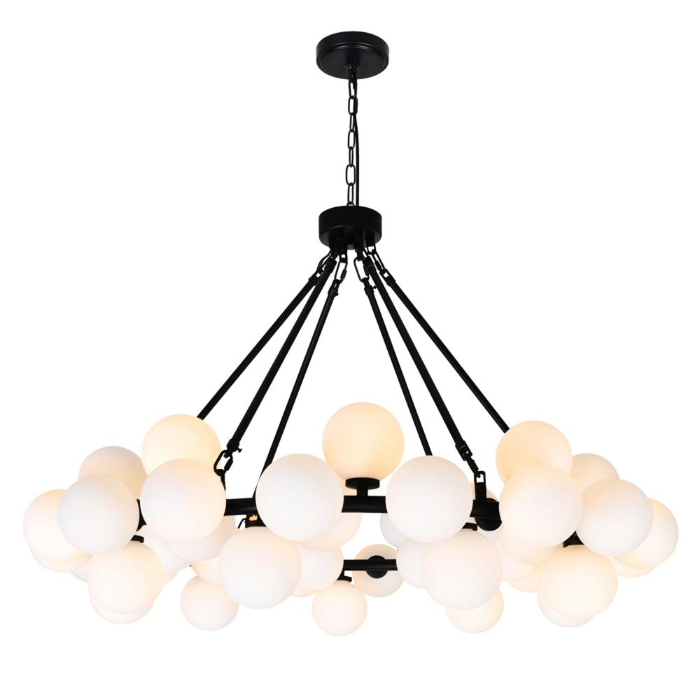 Chandelier With Black Finish