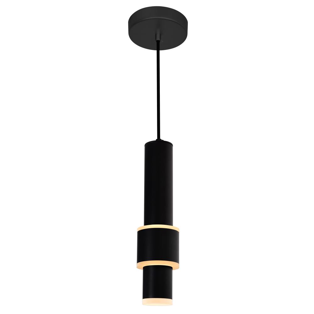 Lena LED Integrated Mini Pendant With Black Finish