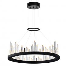 CWI Lighting 1043P24-101 - Juliette LED Chandelier With Black Finish