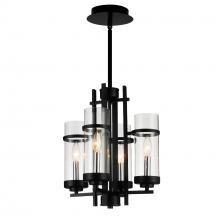 CWI LIGHTING 9827P14-4-101 - Sierra 4 Light Up Mini Pendant With Black Finish