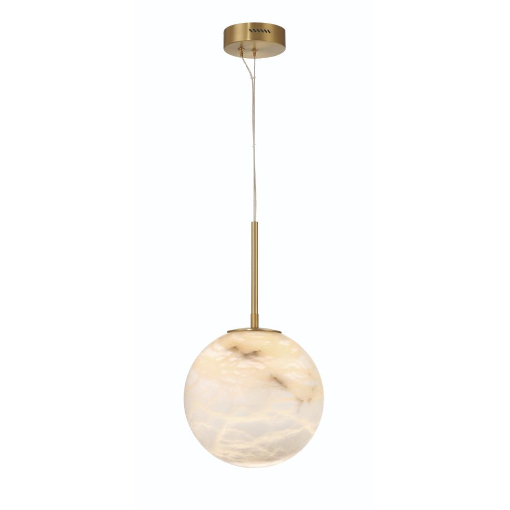 Kepler 1 Light LED Pendant in Gold