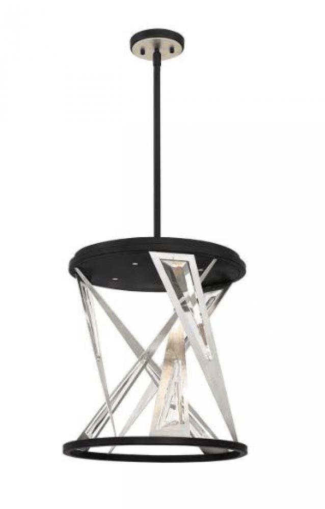 Sarise, 4LT LED Chandelier, Blk