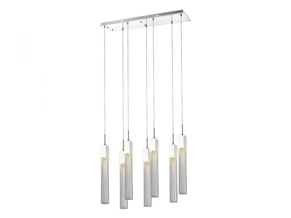 Boa Collection Black 7 Light Pendant Fixture